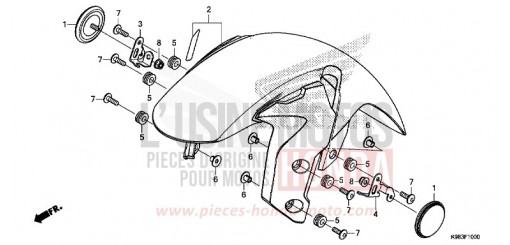 FRONT FENDER CBF125NAJ de 2018